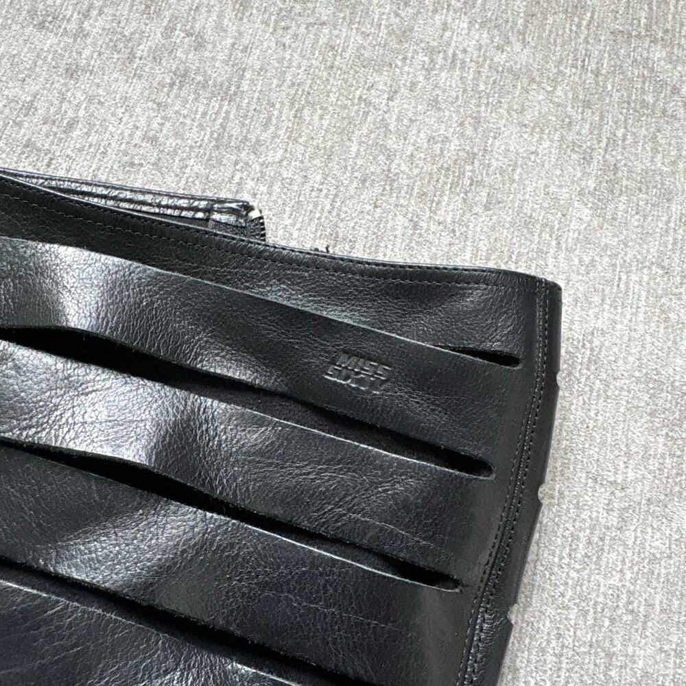 Gorgeous Rare Miss Sixty Leather Heel Black Boots - Picture 3 of 7